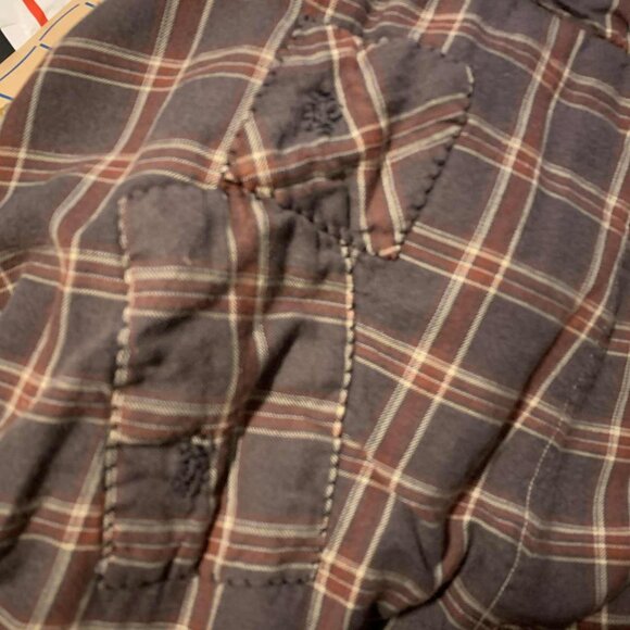 Magnolia Pearl Tanie Jane Plaid Overalls - Rare Retired Criss-Cross - Picture 14 of 14